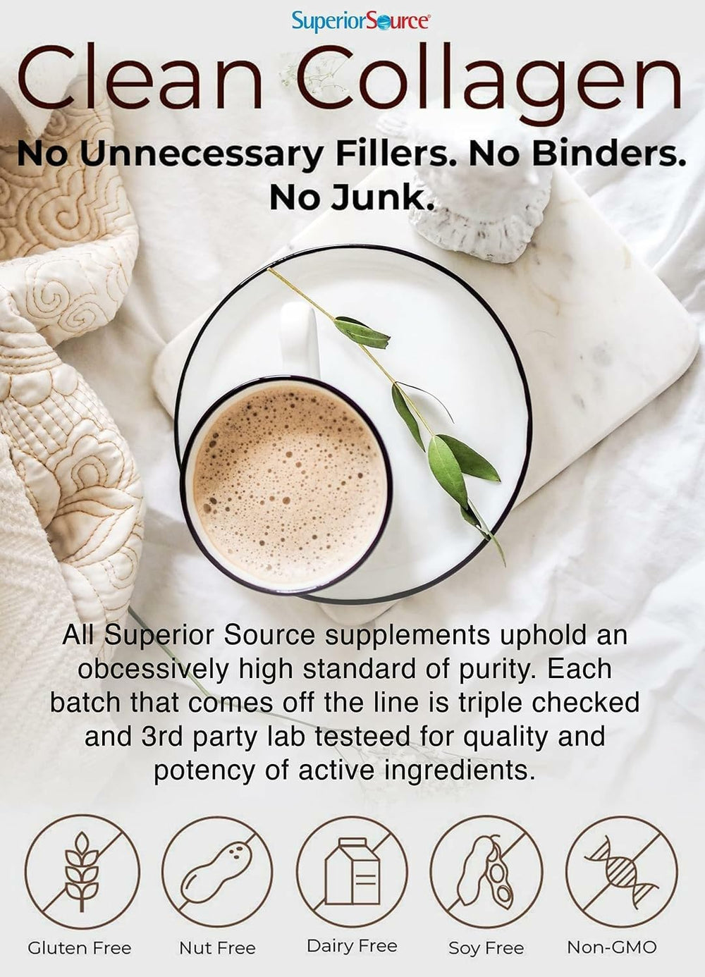 Packaging and label for Superior Source Collagen Peptides