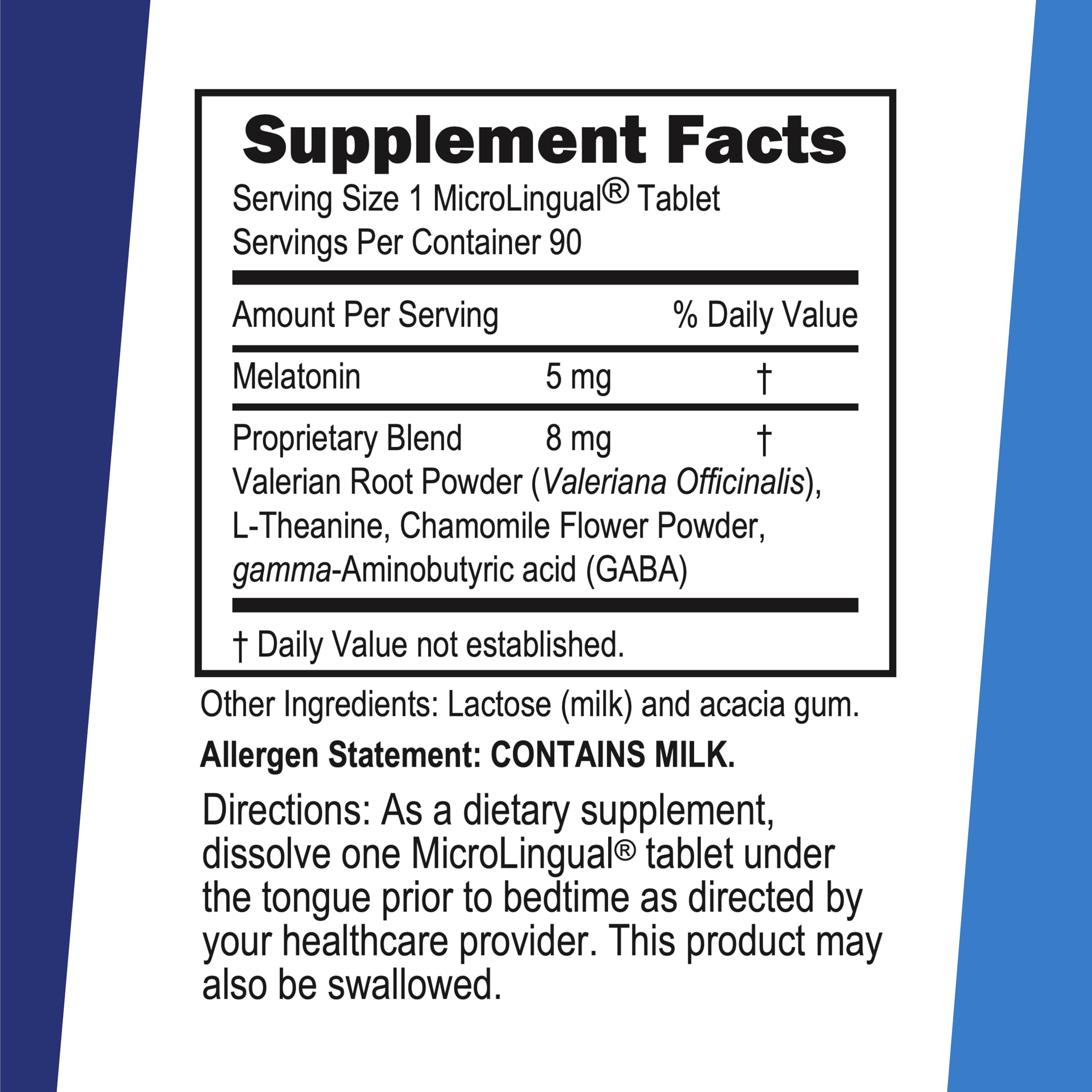 Close-up of fast-dissolve MicroLingual tablets