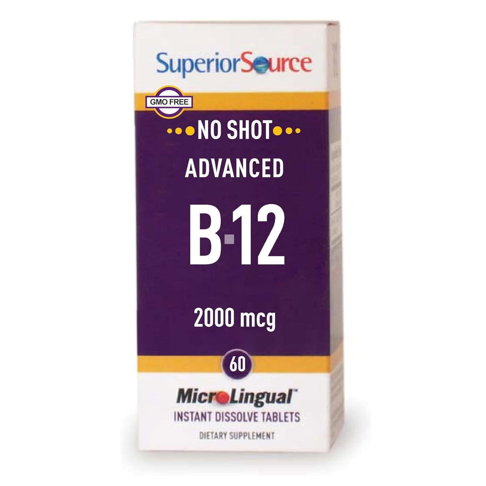 NO SHOT Advanced B-12 2000 mcg 60 sublingual tablets