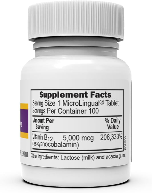 Close-up of Sublingual tablets dissolving under the tongue