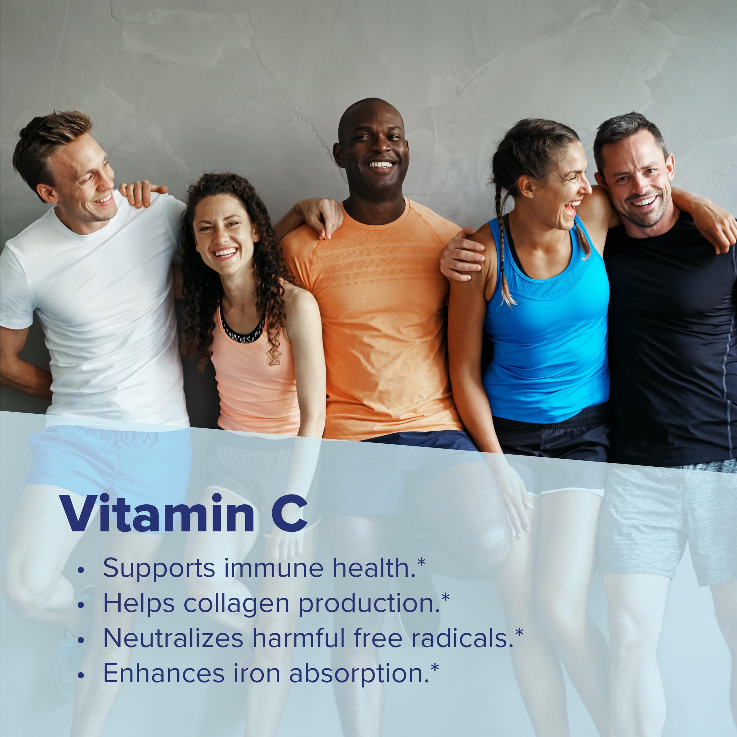 Buffered vitamin C using sodium ascorbate