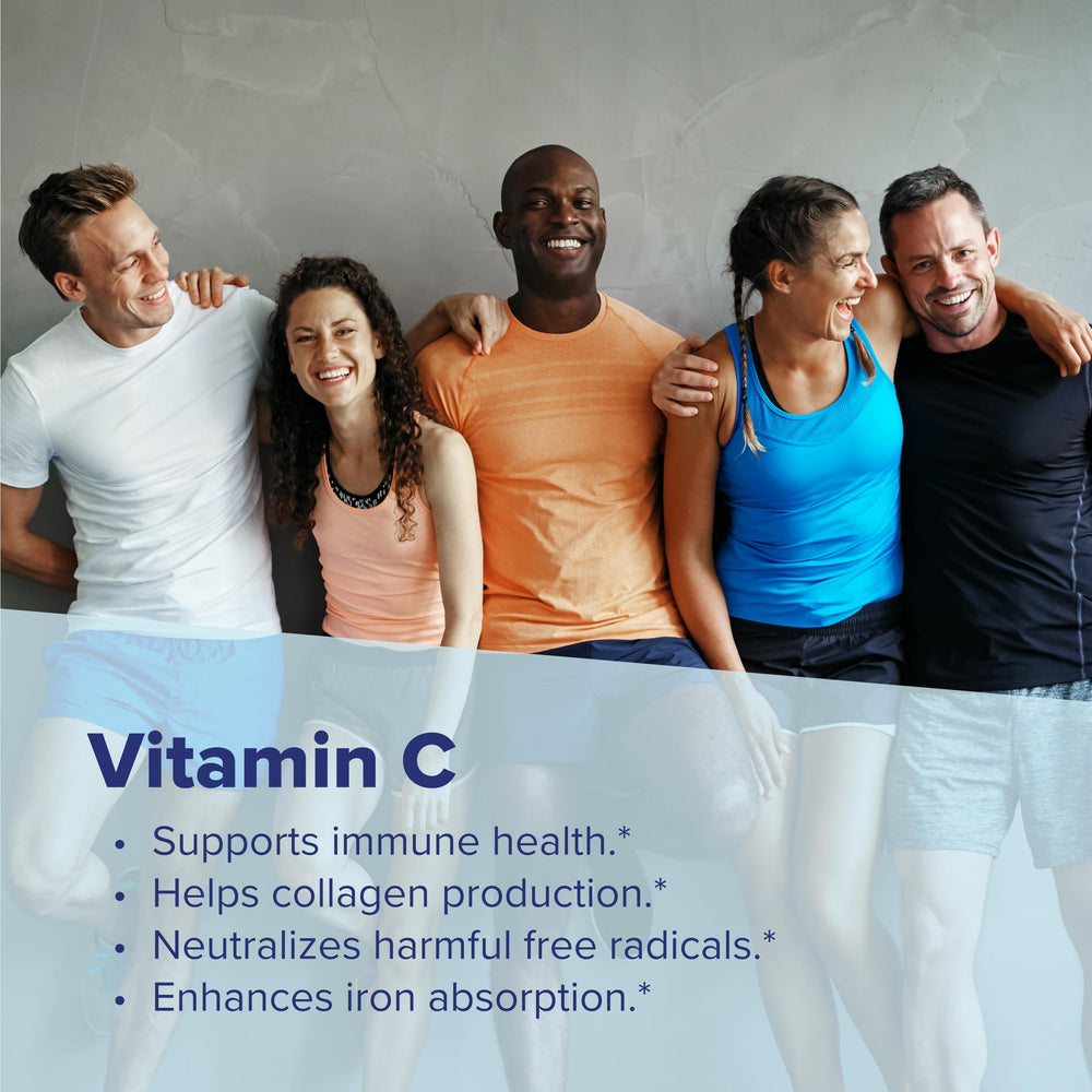 Buffered vitamin C using sodium ascorbate