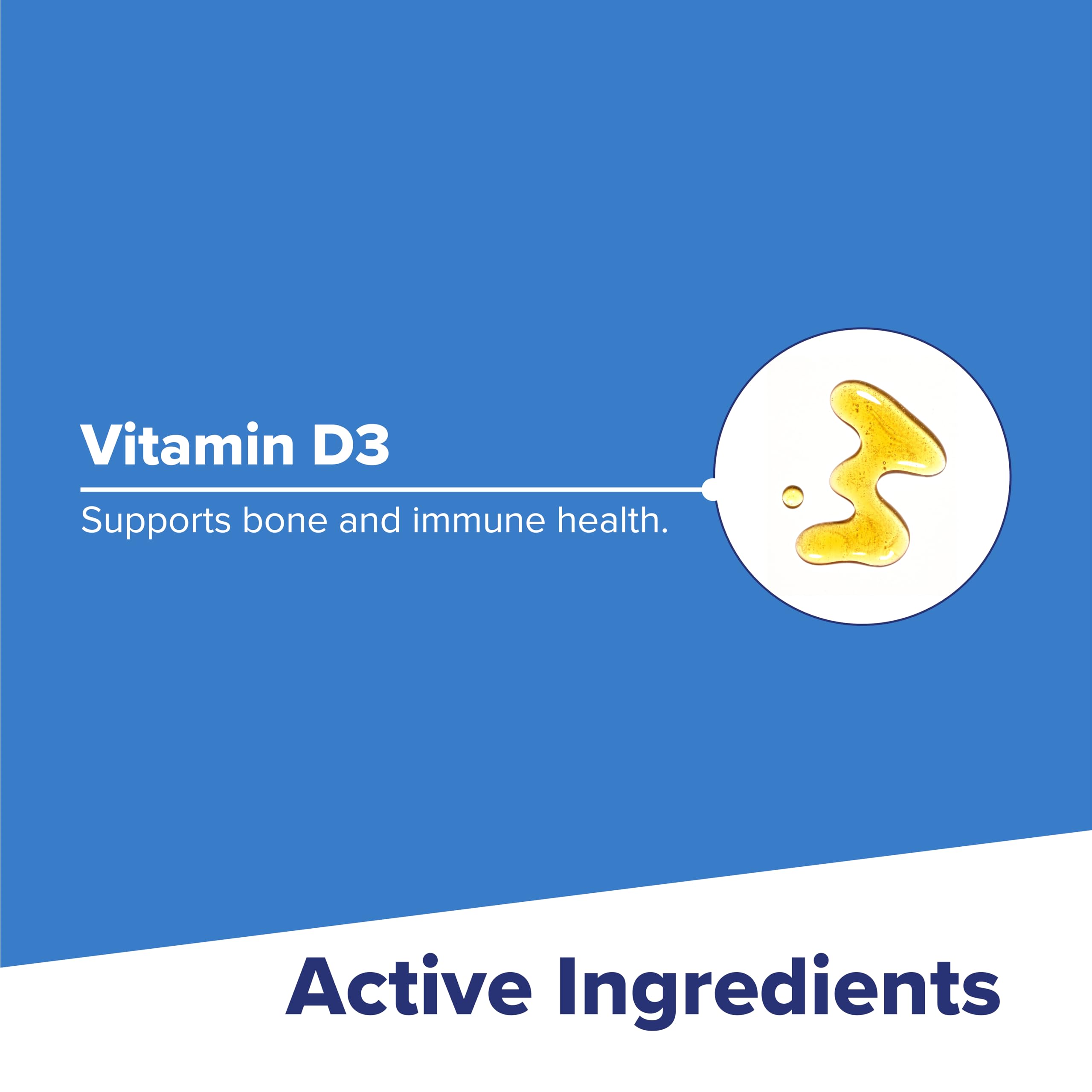 Calcium absorption support with Vitamin D3 400 IU