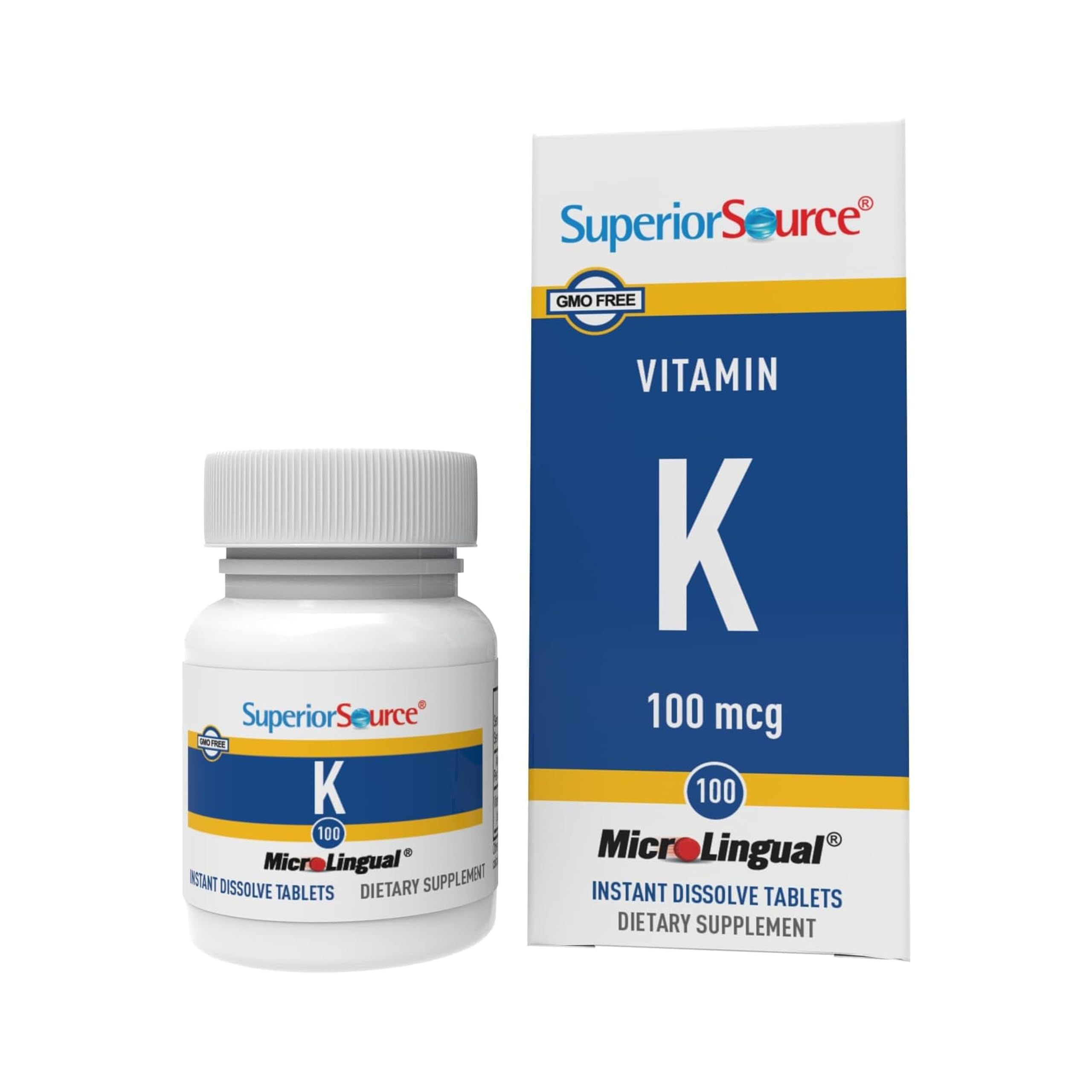 Packaging of Superior Source Vitamin K 100 mcg