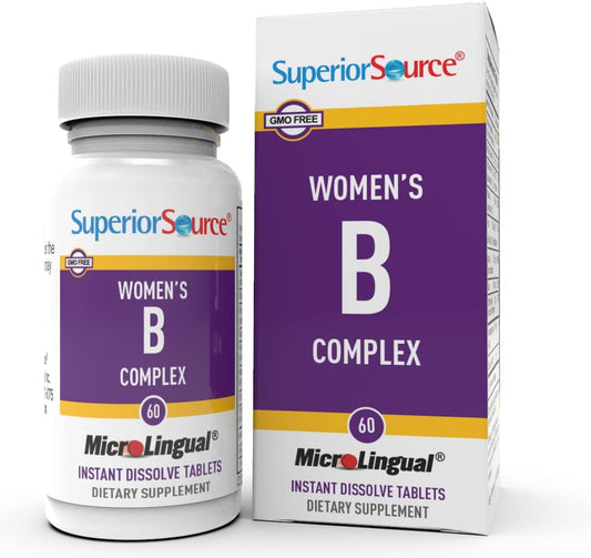 Front view of Superior Source Women's B Complex bottle