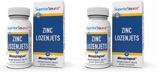 Front view of Superior Source Zinc Lozenjets Pack of 2