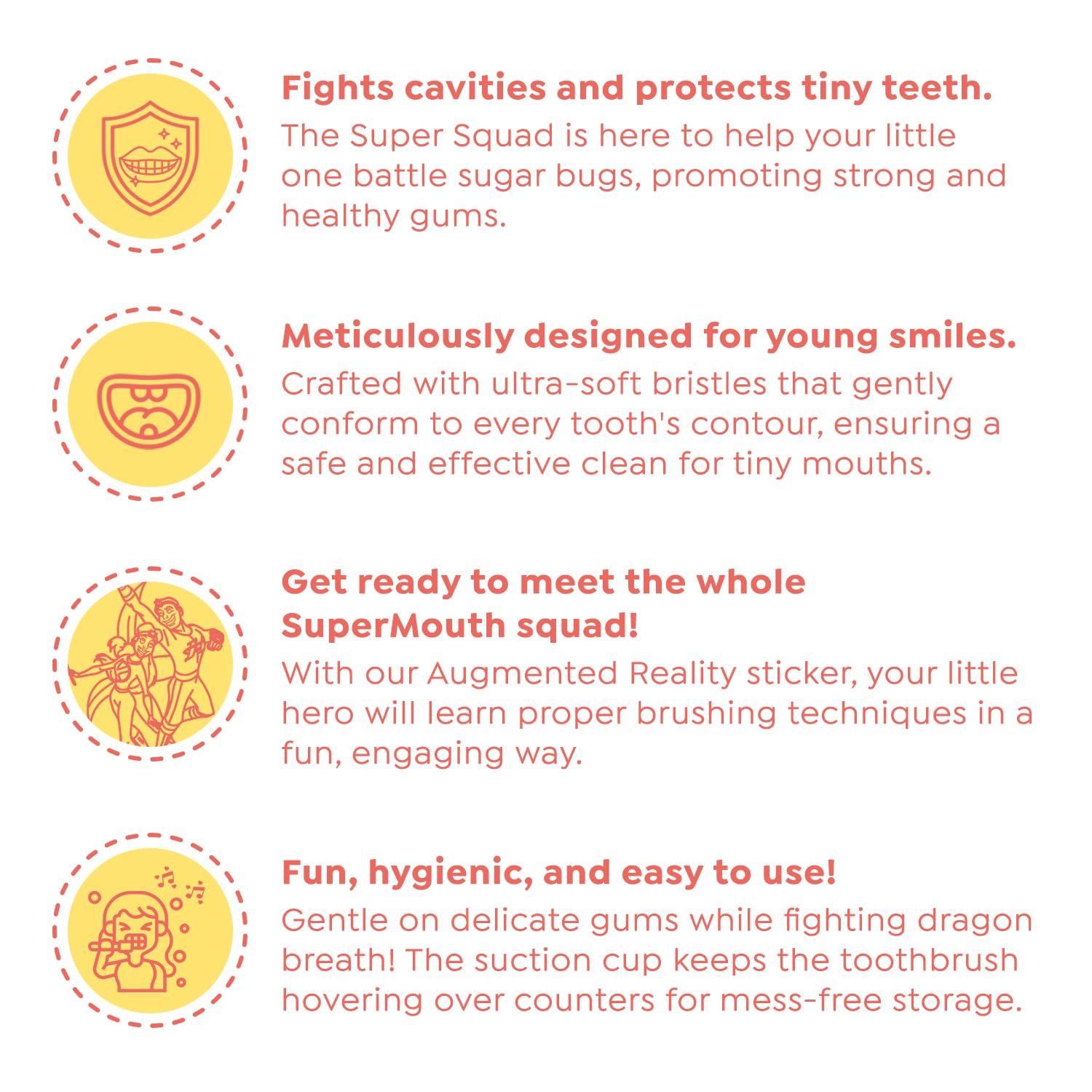 AR sticker for interactive brushing experience