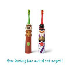 Child brushing with the SuperMouth toothbrush (ages 2-12)