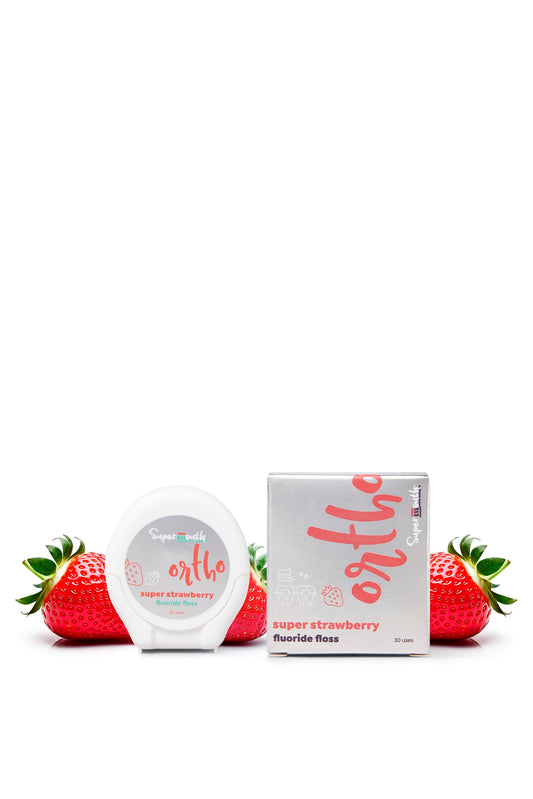 Front packaging of SuperMouth Ortho Floss