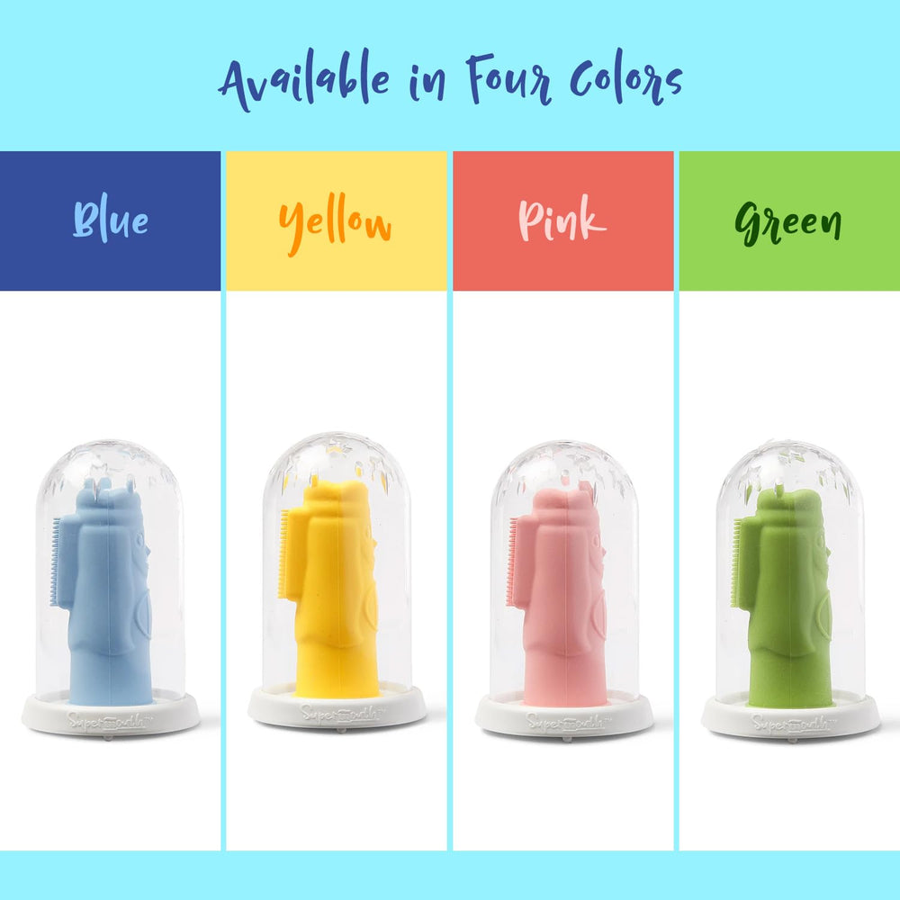 Four color options: pink, yellow, green, blue