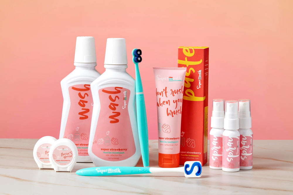 Four flavors: Smooth Vanilla, Creamy Strawberry, Decadent Chocolate, Fresh Mint