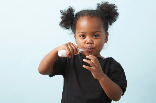 Close-up of ultra-soft bristles designed for ages 3-6
