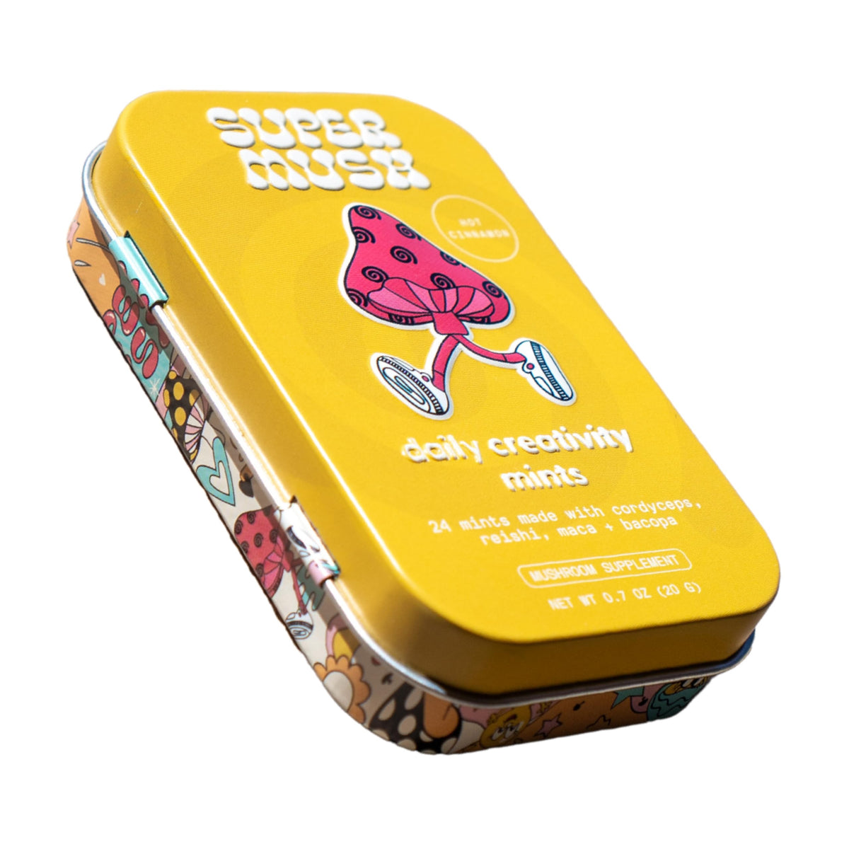 Packaging for SuperMush Daily Creativity and Connection SuppleMint