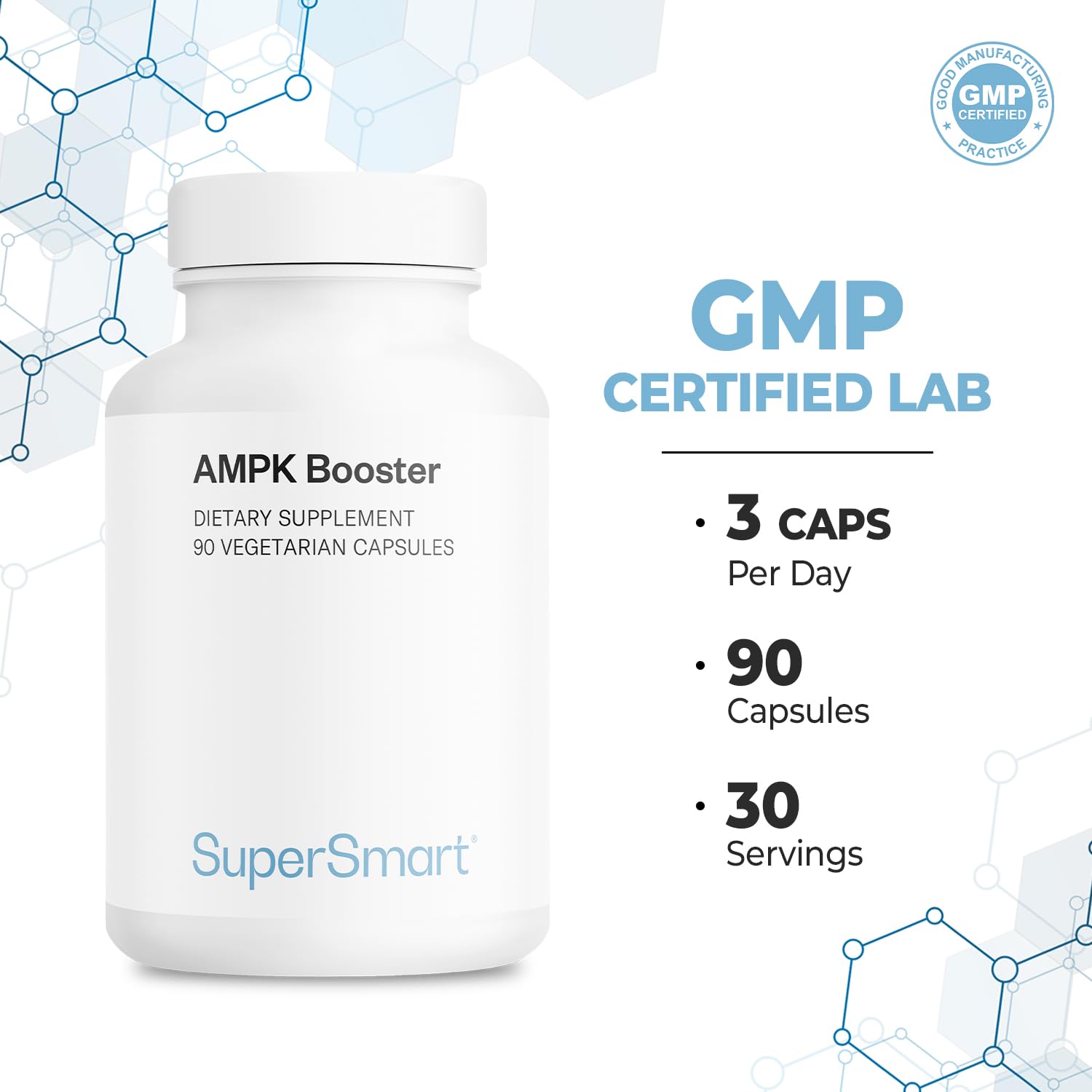 90 vegetarian capsules shown beside the bottle