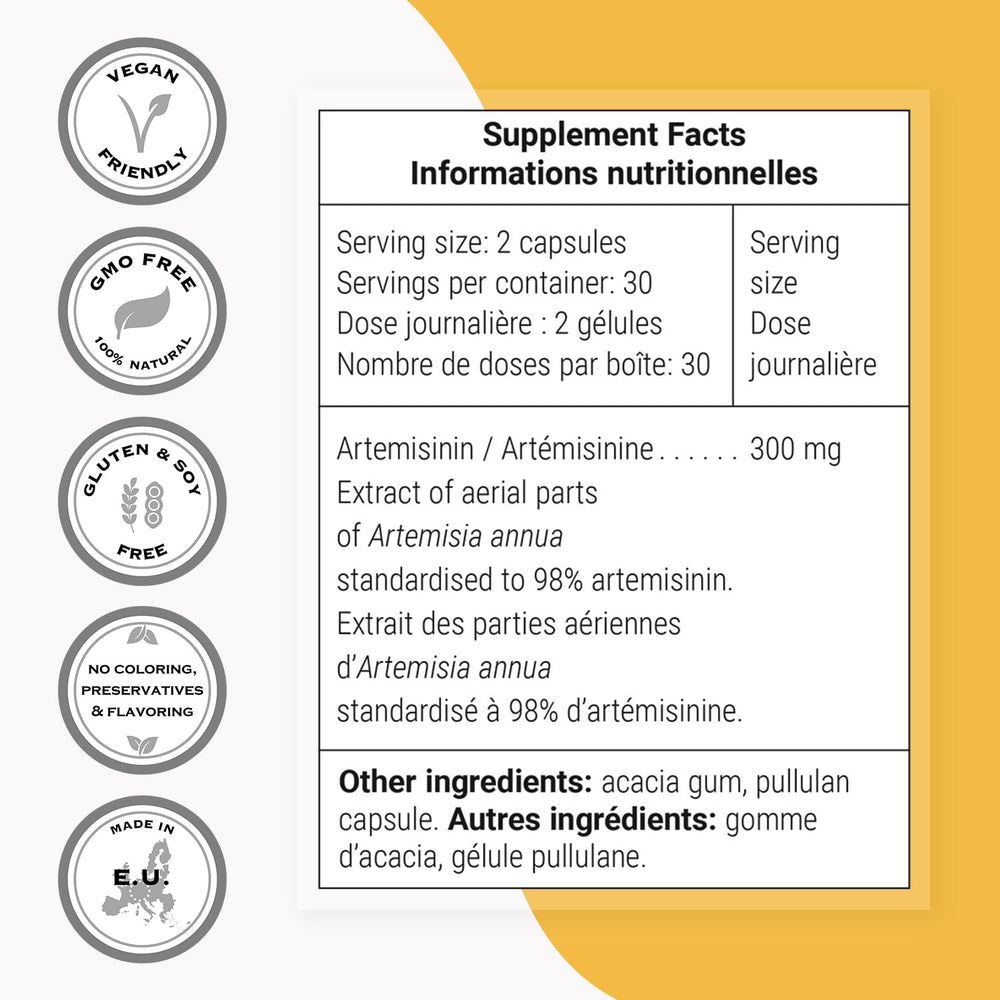 Vegan capsule product shot with clean, allergen-free labeling