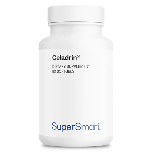 Bottle of Supersmart Celadrin 1050mg per Day with 90 softgel capsules