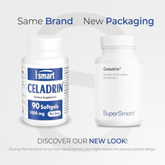 Close-up of Supersmart Celadrin 1050mg per Day label