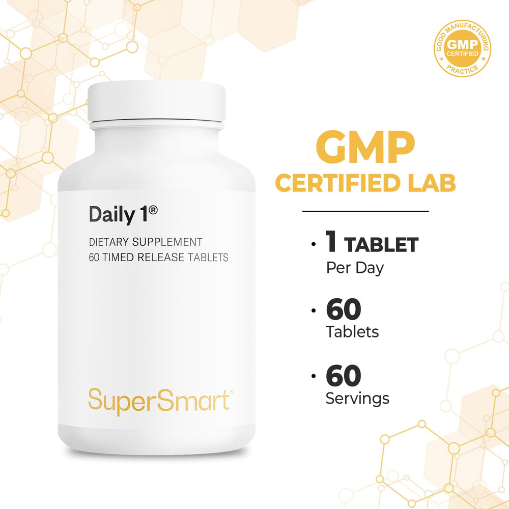 Close-up of ingredients listed for Supersmart Daily 1 Timed Release