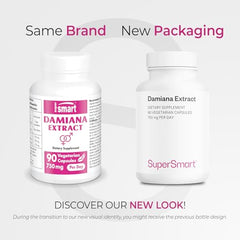 Close-up of Damiana extract capsules