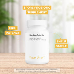 Delayed-release gastro-resistant capsules for Bacillus subtilis probiotic