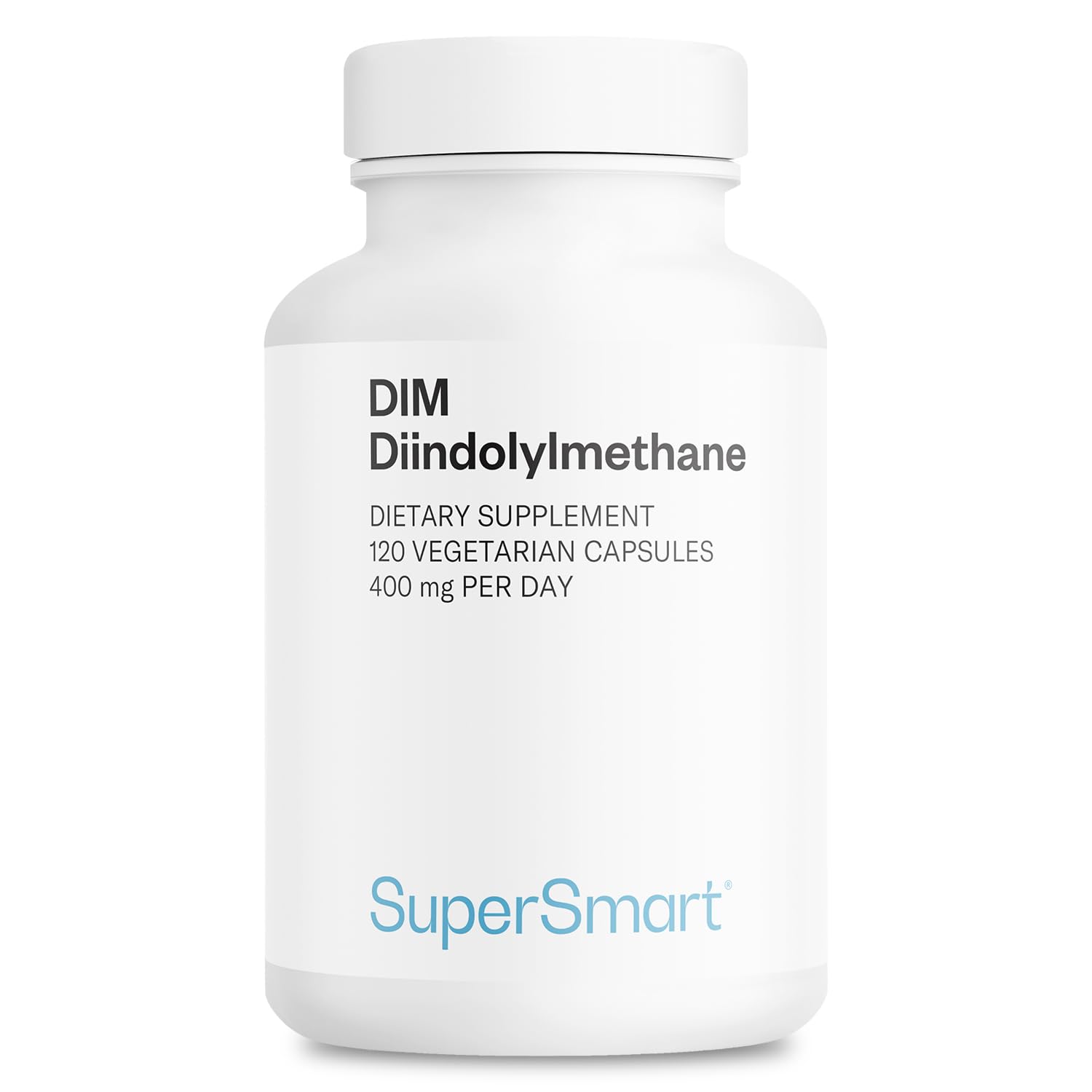 Supersmart DIM 400mg bottle label