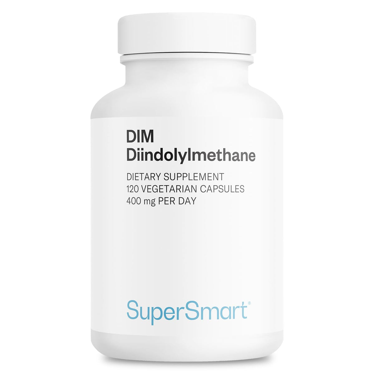 Supersmart DIM 400mg bottle label