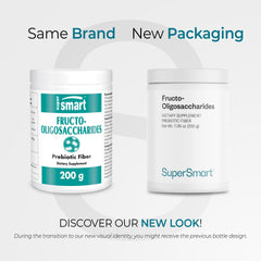 Close-up of Fructooligosaccharides powder being scooped