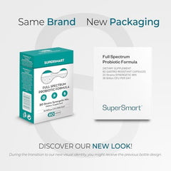 Product label showing 20 strains and 36 Billion CFU per day