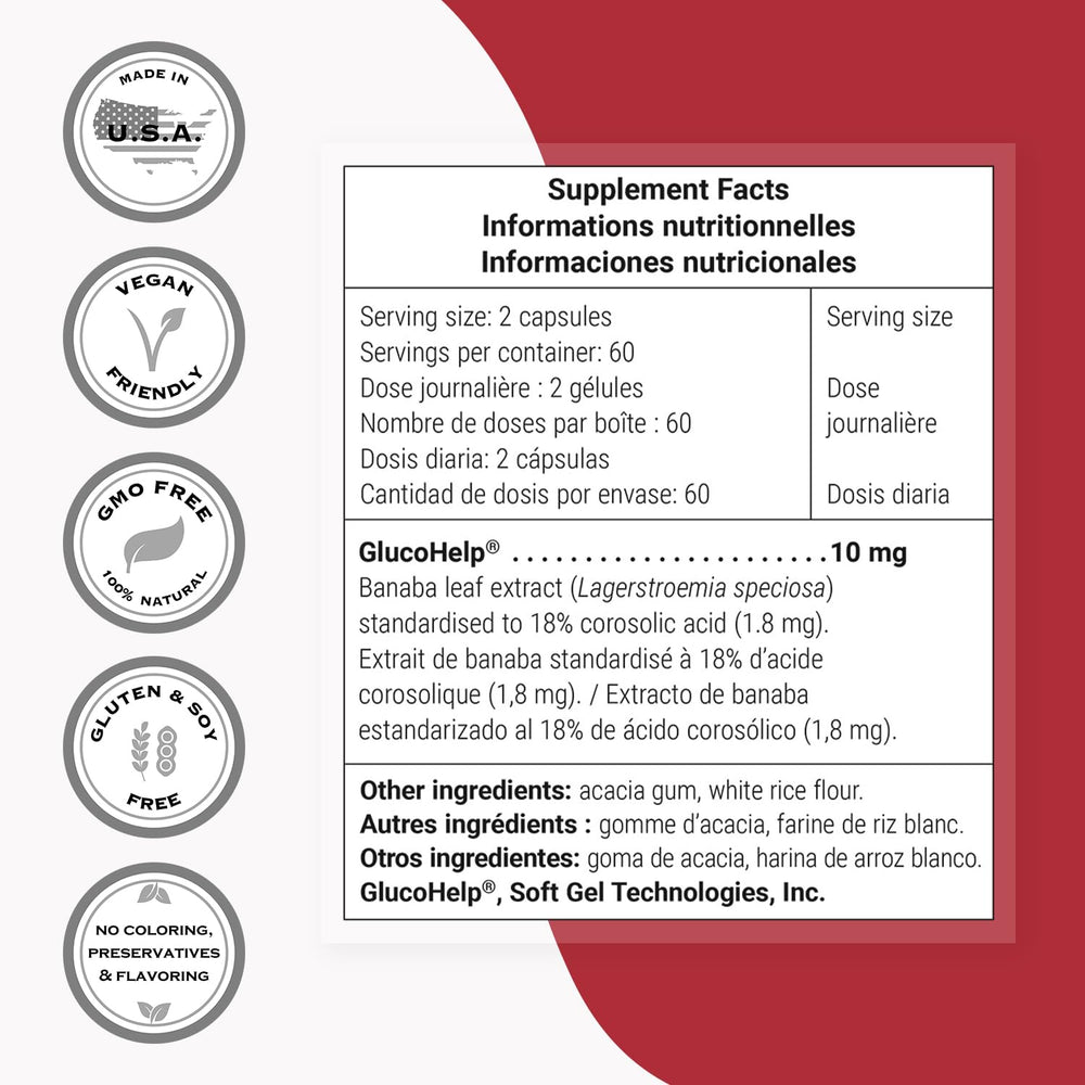 Close-up of GlucoHelp banaba extract powder
