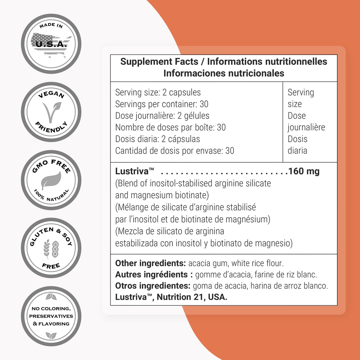 Non-GMO, gluten-free, vegan product labeling