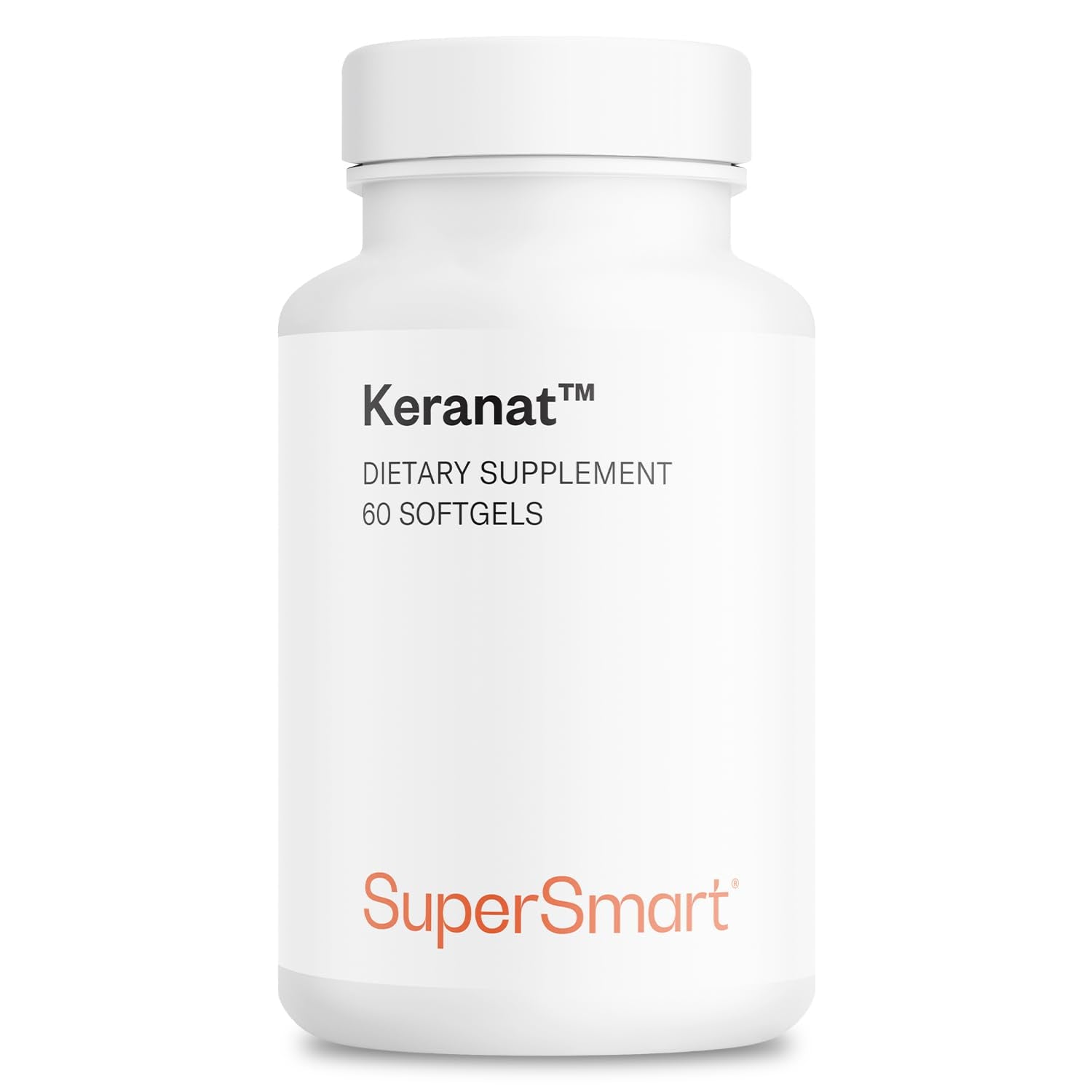 Supersmart Keranat bottle close-up for hair support and daily use.
