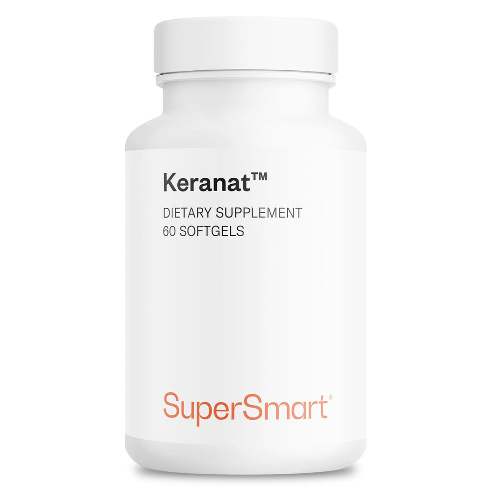 Supersmart Keranat bottle close-up for hair support and daily use.