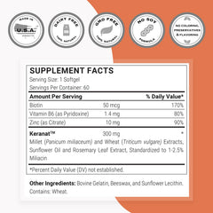 Supersmart Keranat bottle pour demonstrating simple daily dose routine.