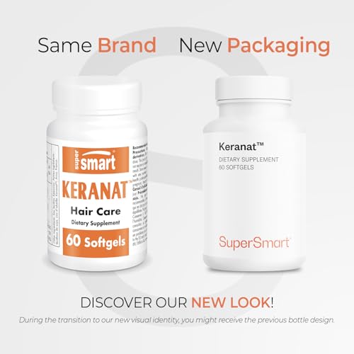 Supersmart Keranat softgels pack for convenient daily hair vitality support.