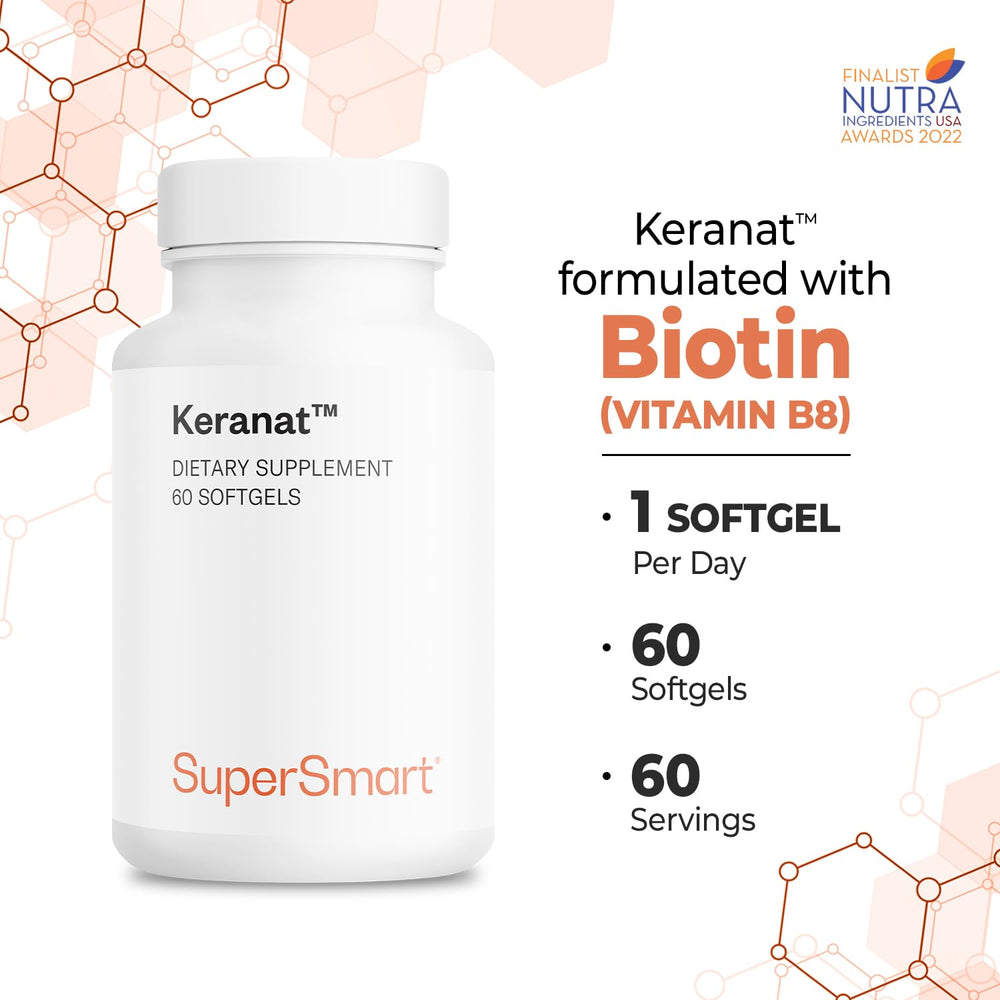 Keranat with vitamin B6 and B8 close-up for nutrient support.