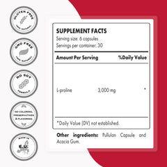 Non-GMO, gluten-free L-Proline supplement