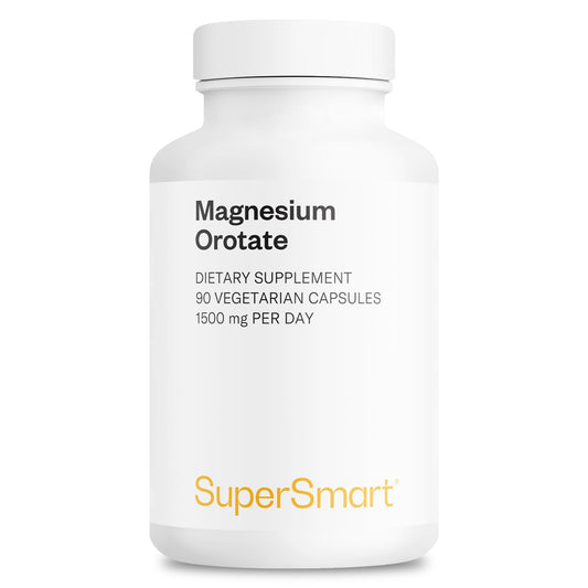 Bottle of SuperSmart Magnesium Orotate 1500mg per Day