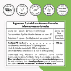 Patented maitake extract standardized to 30% proteoglycans graphic