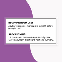 Recommended usage under the tongue