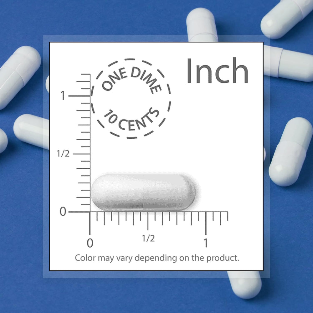 Bottle containing 90 vegetarian capsules