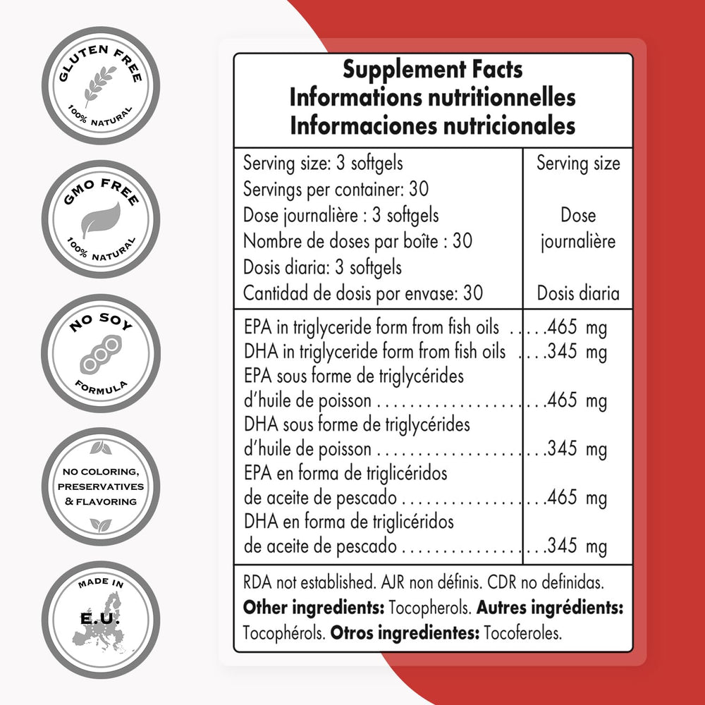 Softgels capsules of Supersmart Omega 3