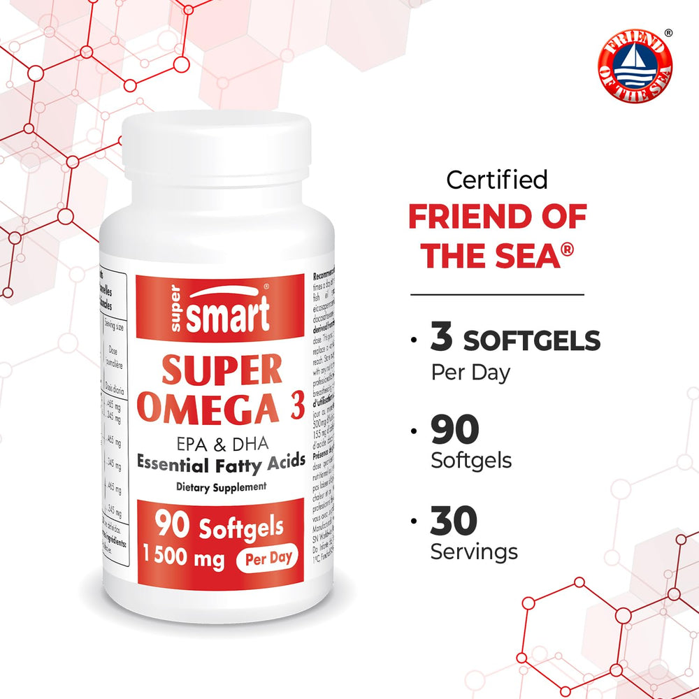 EPA and DHA fatty acids illustration for Supersmart Omega 3