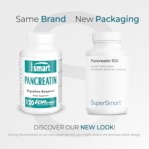 Close-up of Pancreatin 10X capsules for digestion