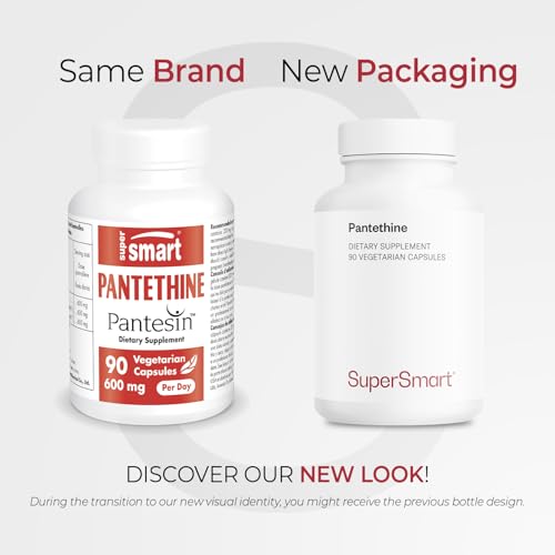 Pantethine capsules close-up showing 200 mg per capsule