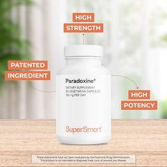Supplement facts panel on back of bottle