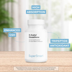Close-up of S-acetyl-glutathione capsules