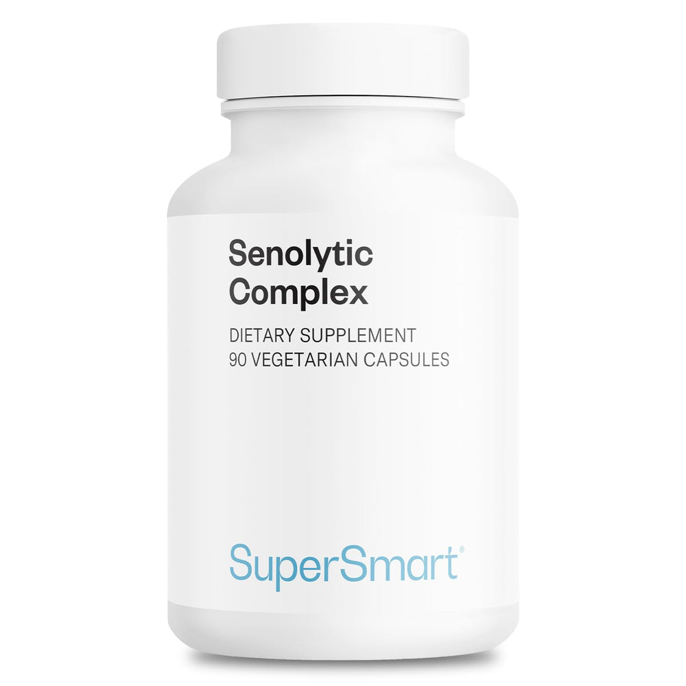 Supersmart Senolytic Complex bottle and label