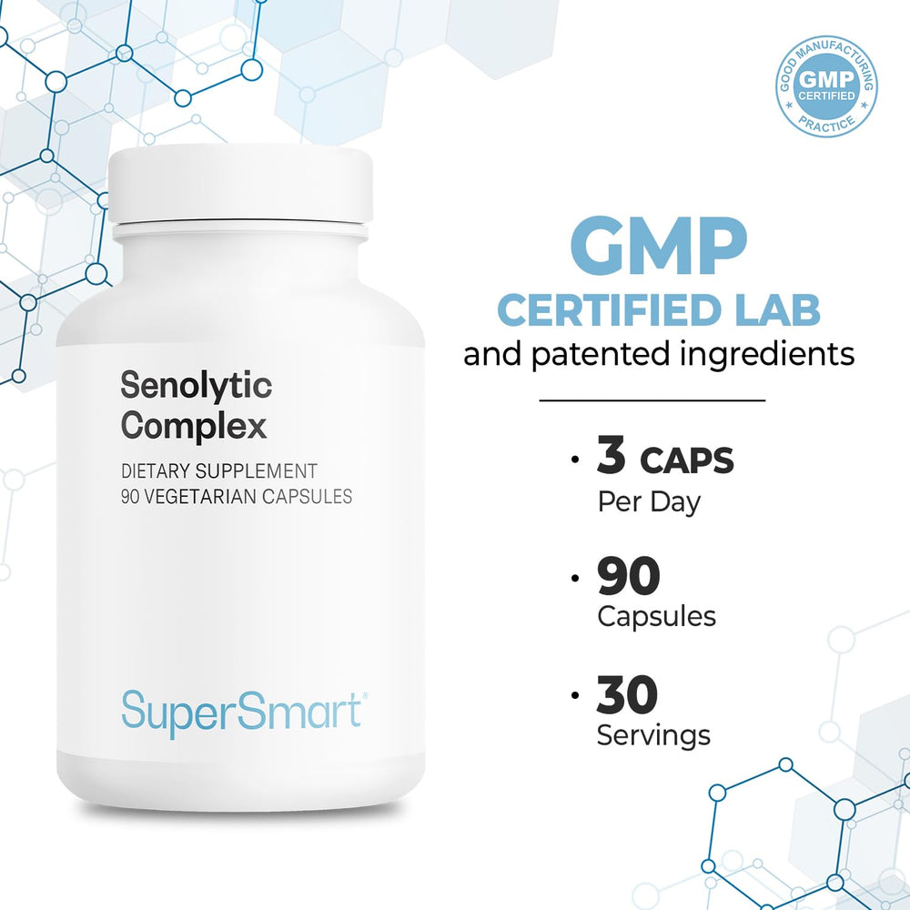 Vegan-friendly Supersmart Senolytic Complex packaging