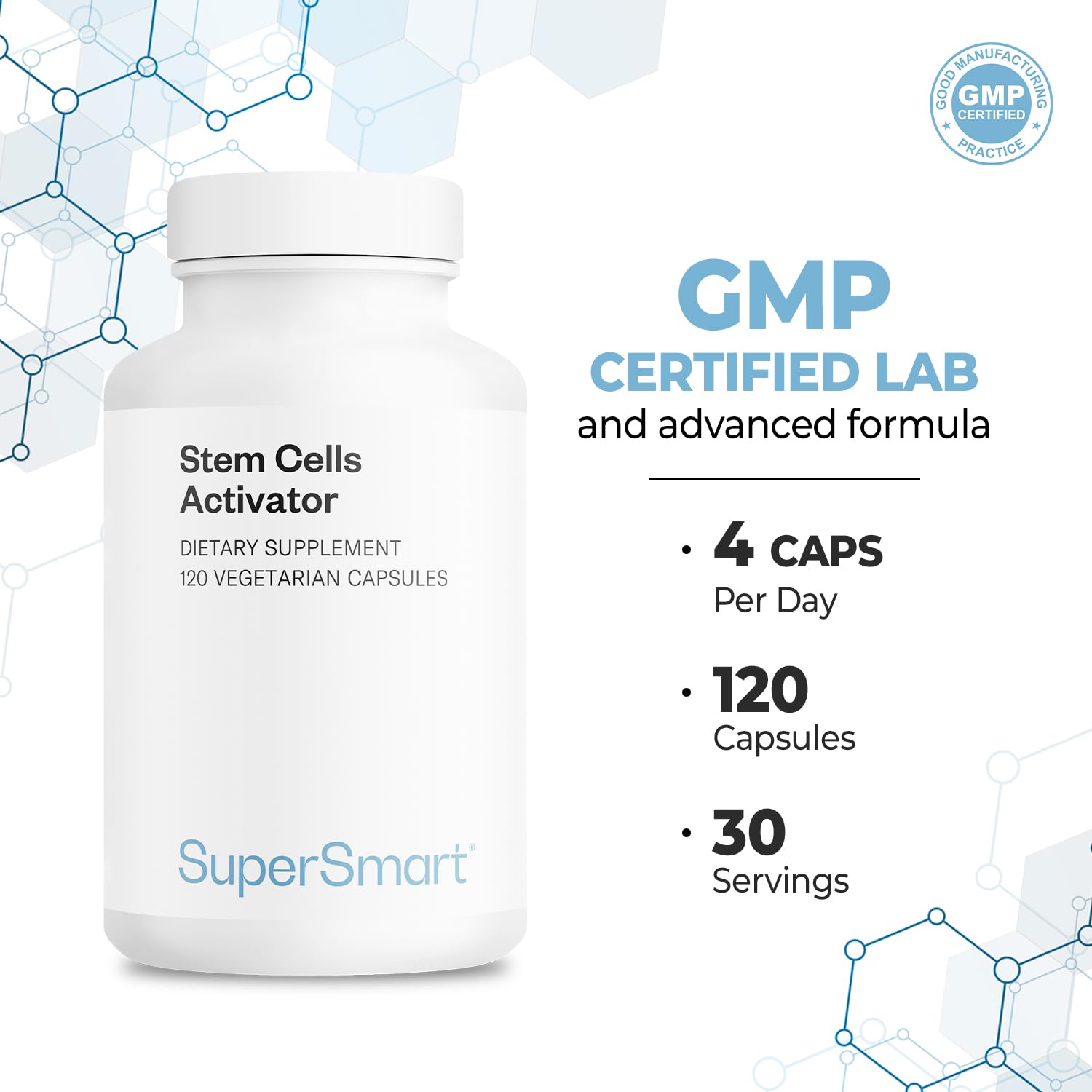 Ingredients panel for Supersmart Stem Cells Activator