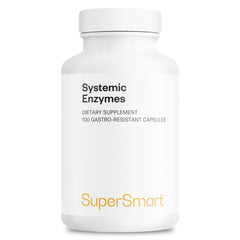 Supersmart Systemic Enzymes bottle label displaying High Potency